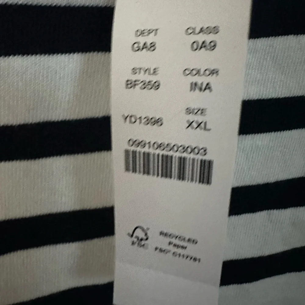 J. Crew Women's Navy and White striped boatneck mariner tee top shirt - Picture 3 of 6